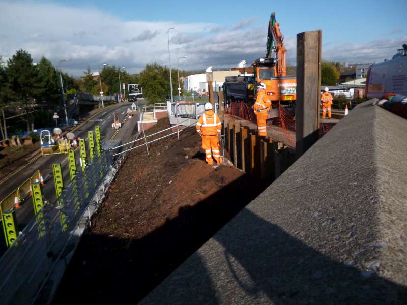 Temporary Works at Salford Crescent Station