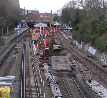 Work at Putney Station