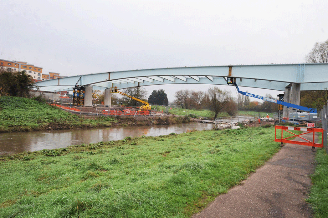 Firepool during construction