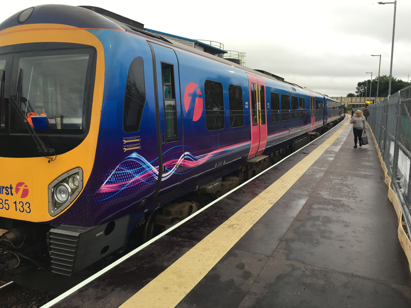 Chorley Stations Temporary Platform in Use