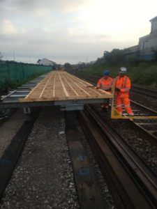 Installation of the Temporary Platform at Chorley Station