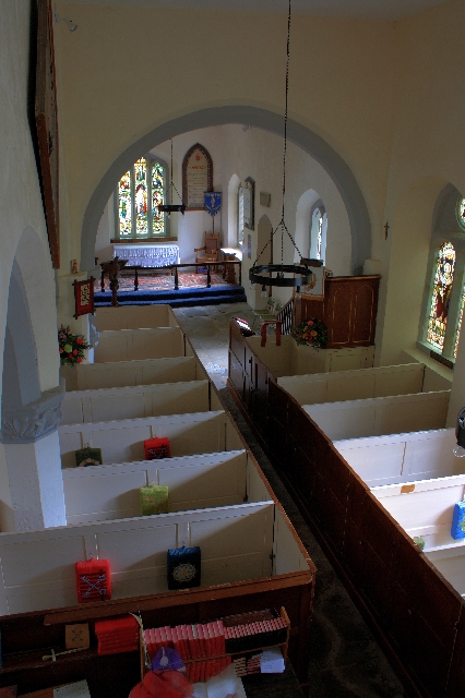 Interior shot of St Edmund's Church, Marske