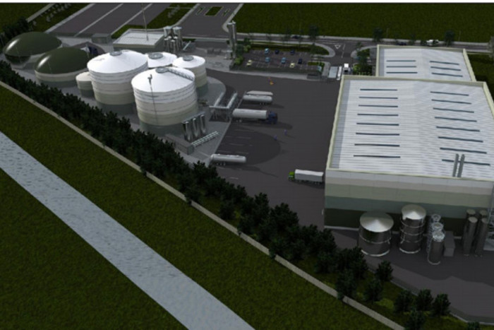 Artist impression of Olleco AD Plant 2