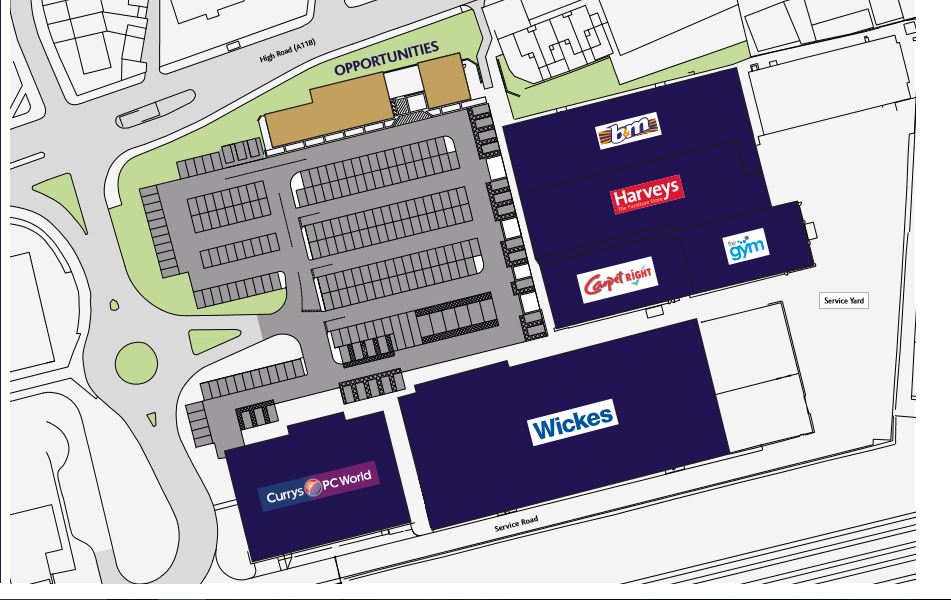 Map of Goodmayes Retail Park