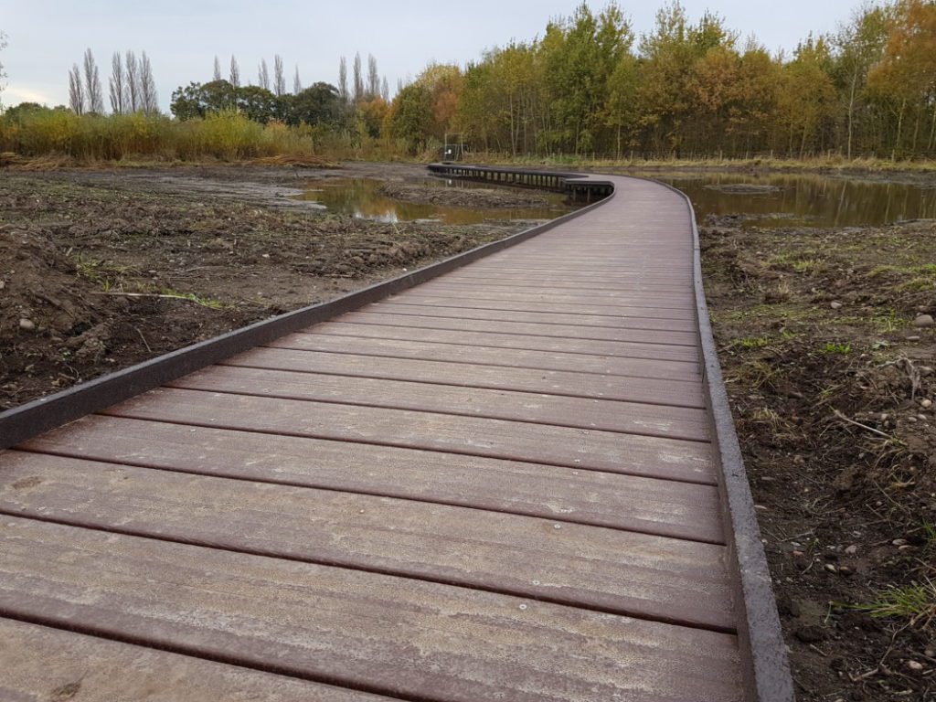 The new boardwalk at the Idle Valley Nature Reserve