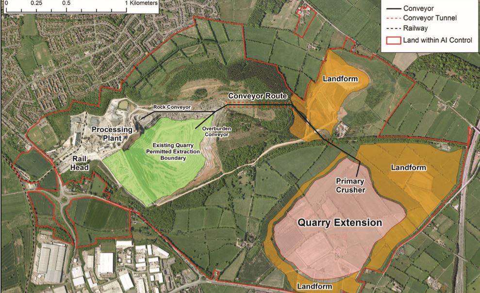 MAIN IMAGE Bardon Quarry Aerial Map 