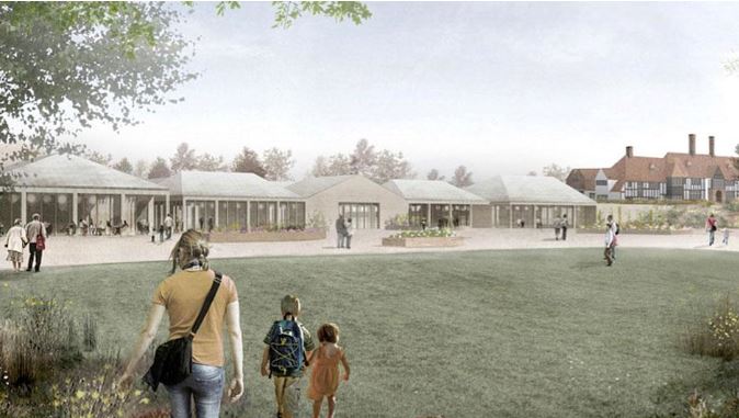 An artist's impression of the new welcome centre