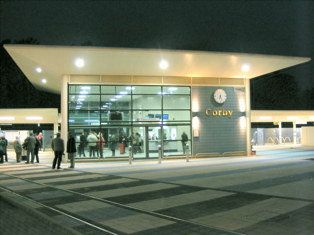 Corby_Railway_Station - Courtesy of AmosWolfe