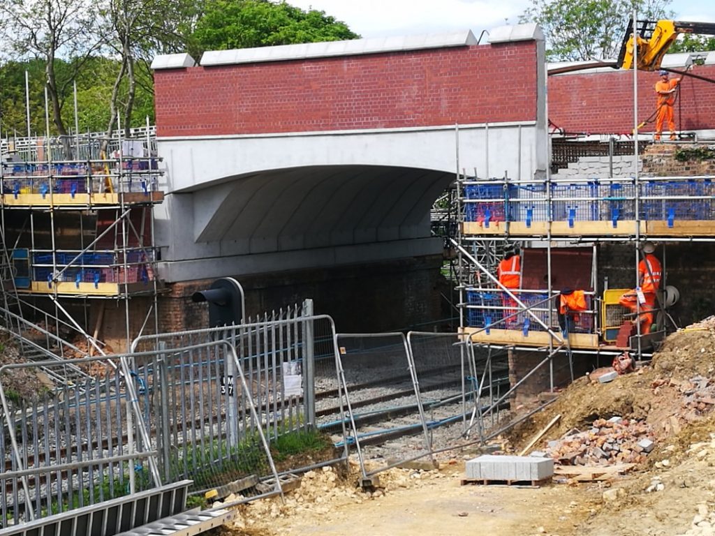 New bridge sits on the old Victorian abutments