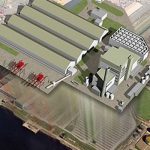 Artist's impression of the biomass-fired power plant at Teesside. Image courtesy of MGT Power