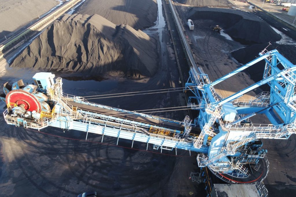 ABP's Huge Stacker Reclaimer at Immingham