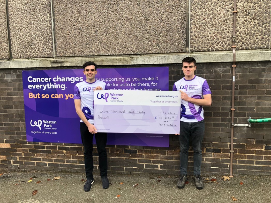 Cheque Presentation at Weston Park - Ben_left_ with George