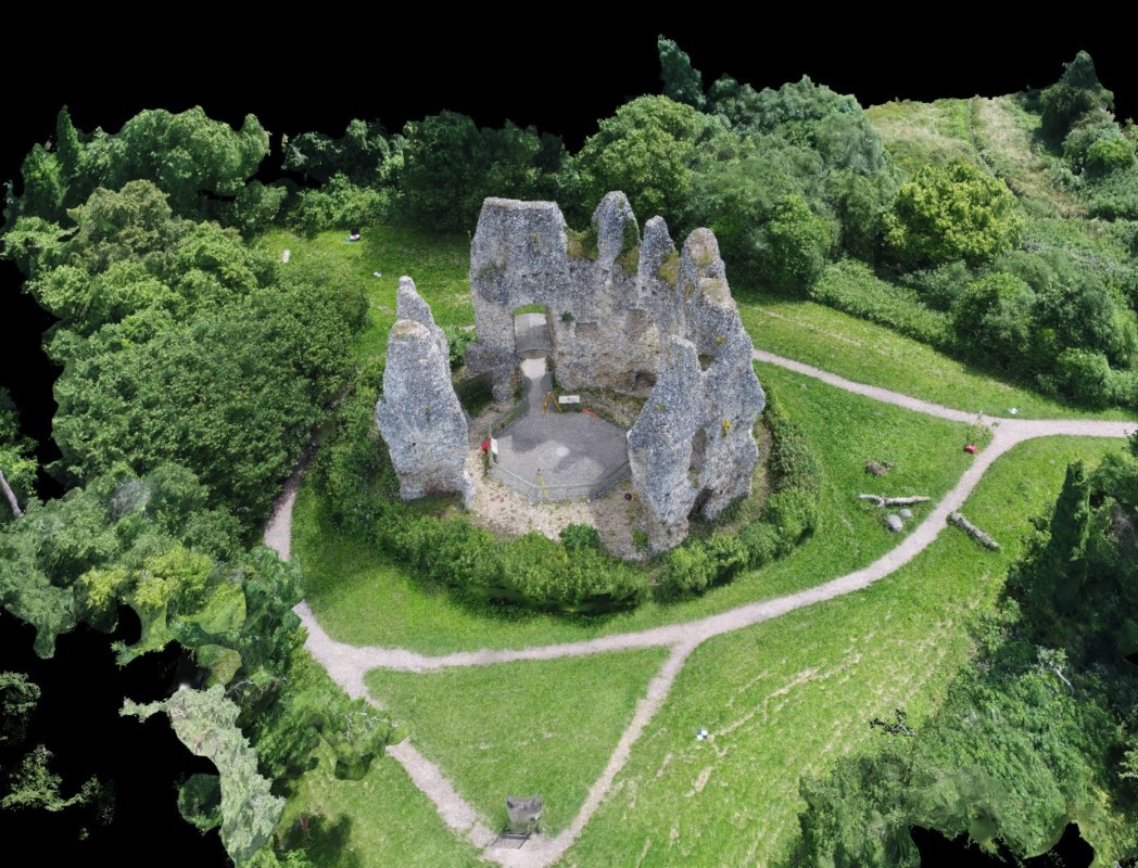 Odiham Castle Digitally Mapped by Will Withers_ drone and Tower Surveys South