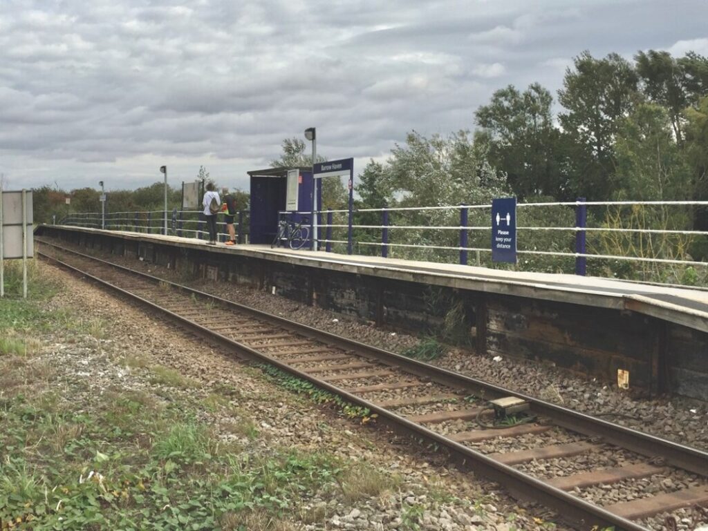 The old platform at Barrow Haven Station