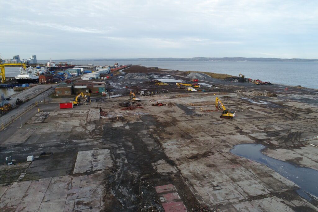 The Port of Leith site under development