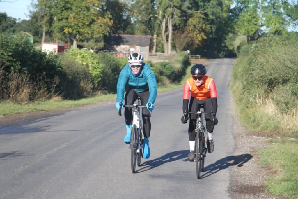 Cycling in the Vale of Eden - Ben, left, with brother George