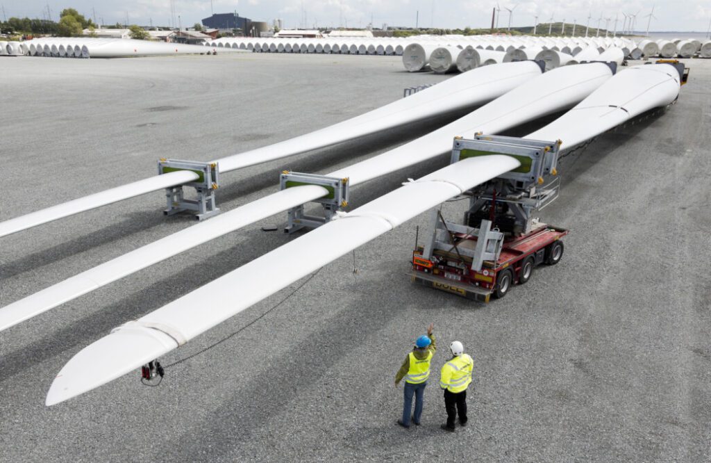 Huge turbine blades