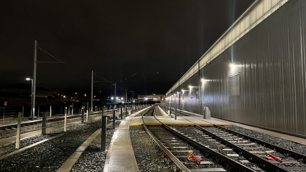 The Overhead Line Equipment Test Track at Etches Park